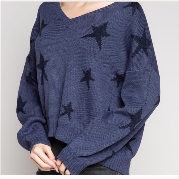 Indigo Blue POL Star Sweater - Picture 4 of 6